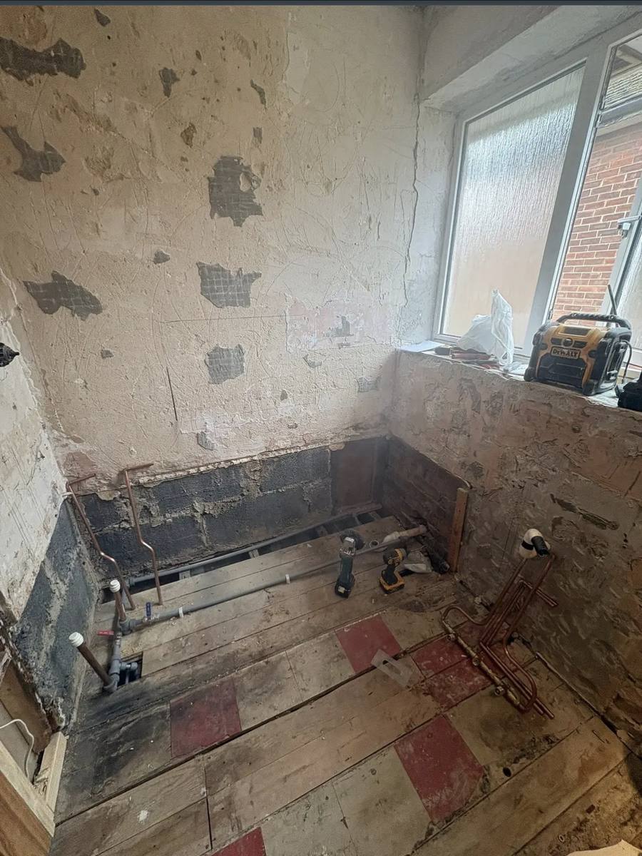 Full Bathroom Renovation — before