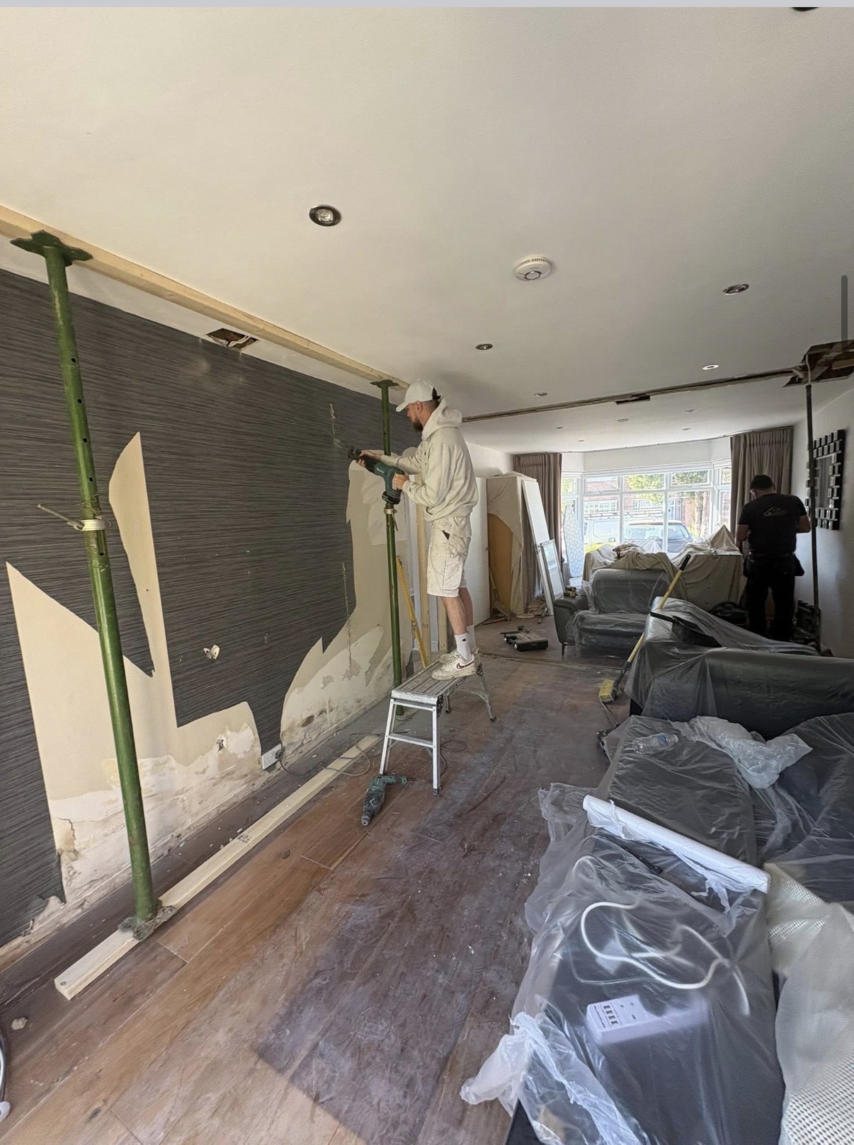 Large Format Floor Tiling — before