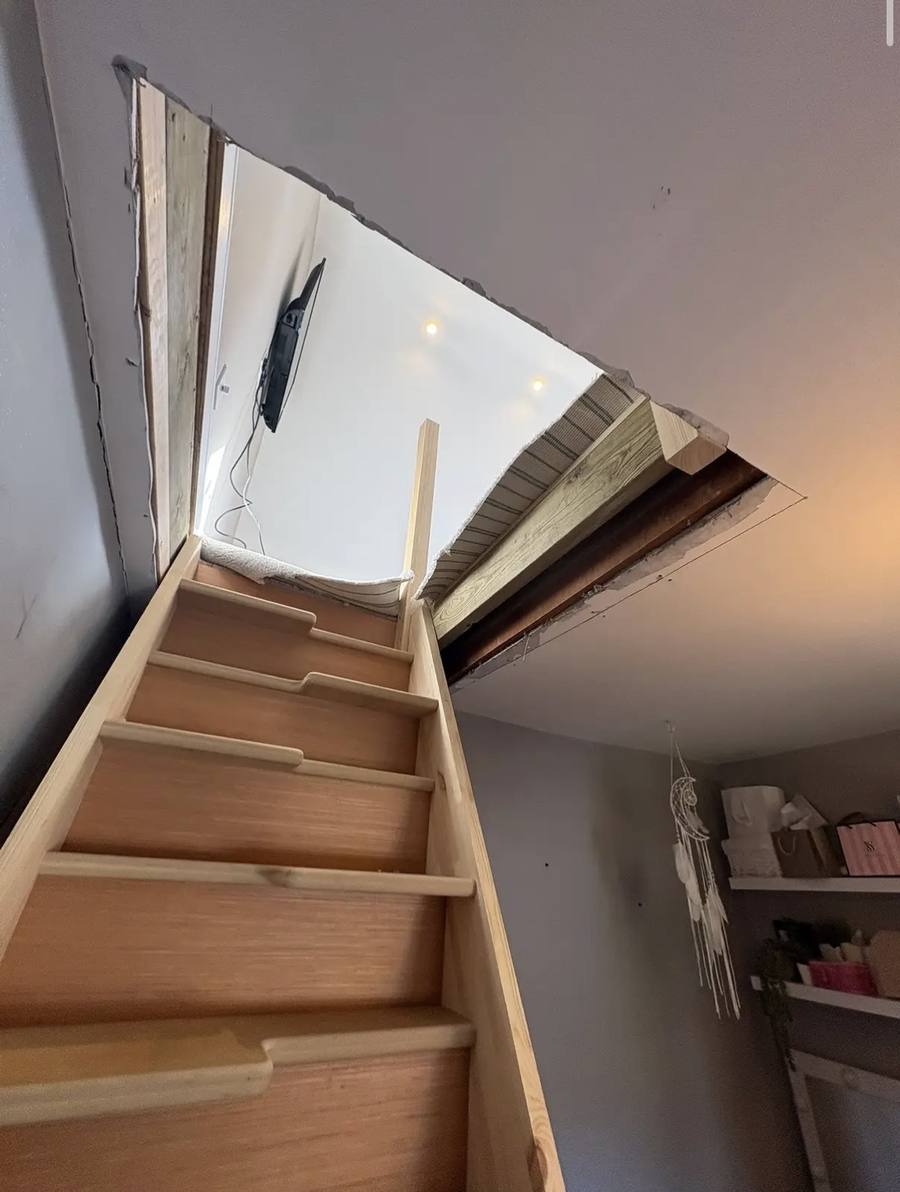 Loft Staircase — before